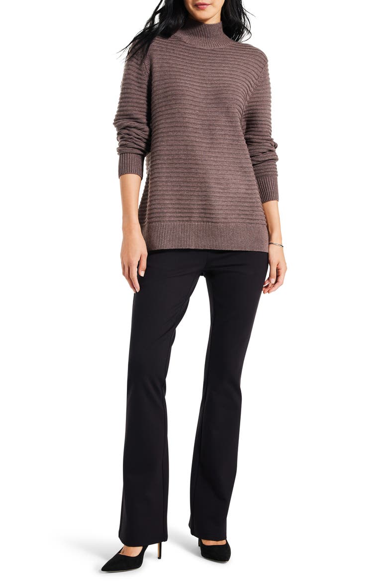 Ottoman Mock Neck Sweater, Alternate, color, IRON