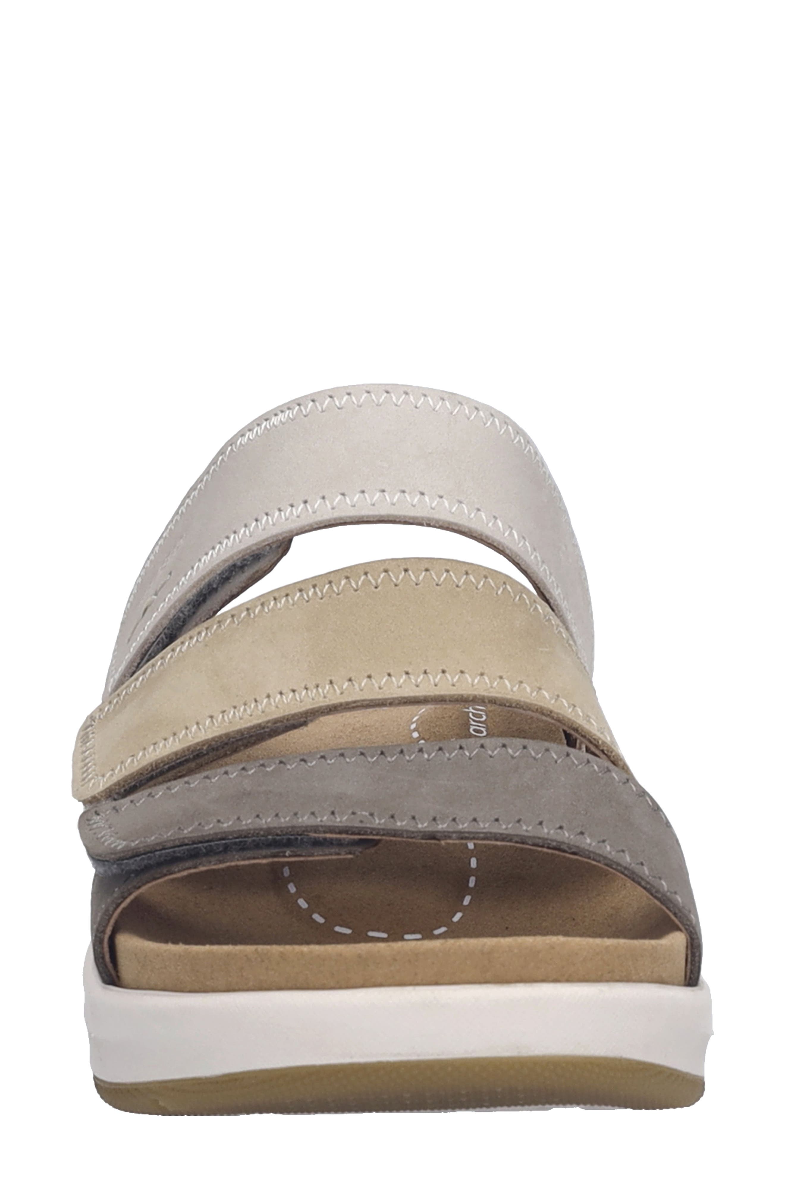 Josef Seibel Estelle 11 Platform Wedge Slide Sandal, Alternate, color, Granite