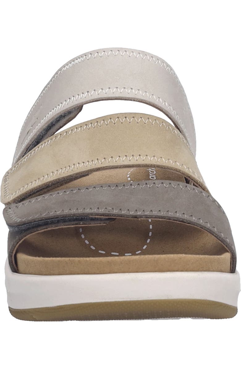 Josef Seibel Estelle 11 Platform Wedge Slide Sandal, Alternate, color, Granite