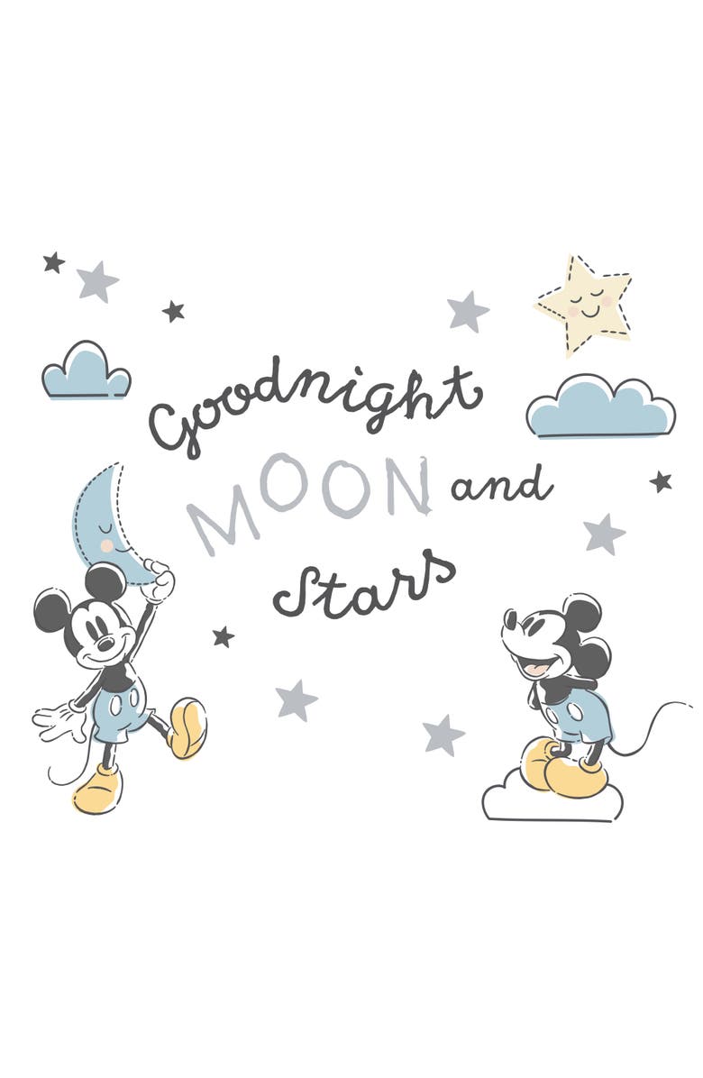 Lambs & Ivy Disney Baby Moonlight Mickey Mouse Wall Decals/Stickers, Main, color, Multicolor