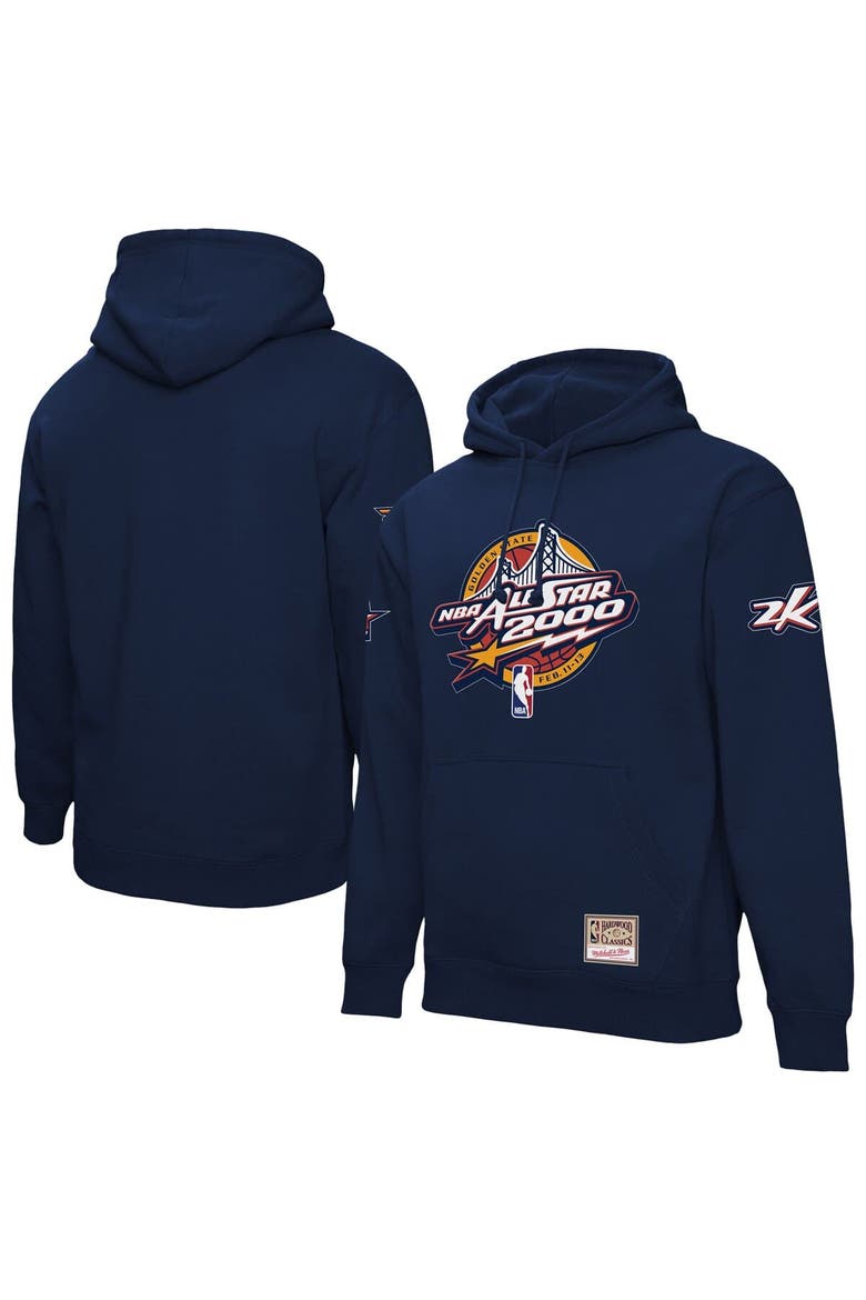 Unisex Mitchell & Ness  Navy 2000 NBA All-Star Game Pullover Hoodie, Main, color, Navy