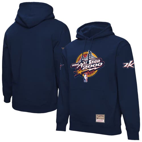 Mitchell & Ness Unisex  Navy 2000 Nba All-star Game Pullover Hoodie In Blue