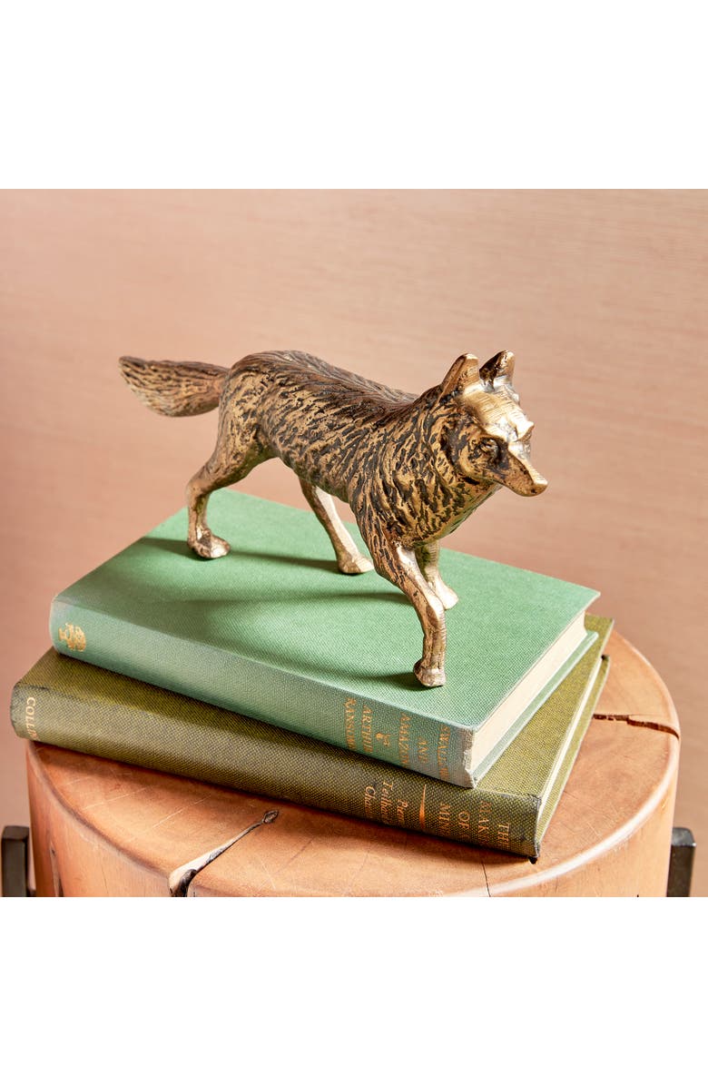 Napa Home & Garden Sly Fox Sculpture, Alternate, color, Gold