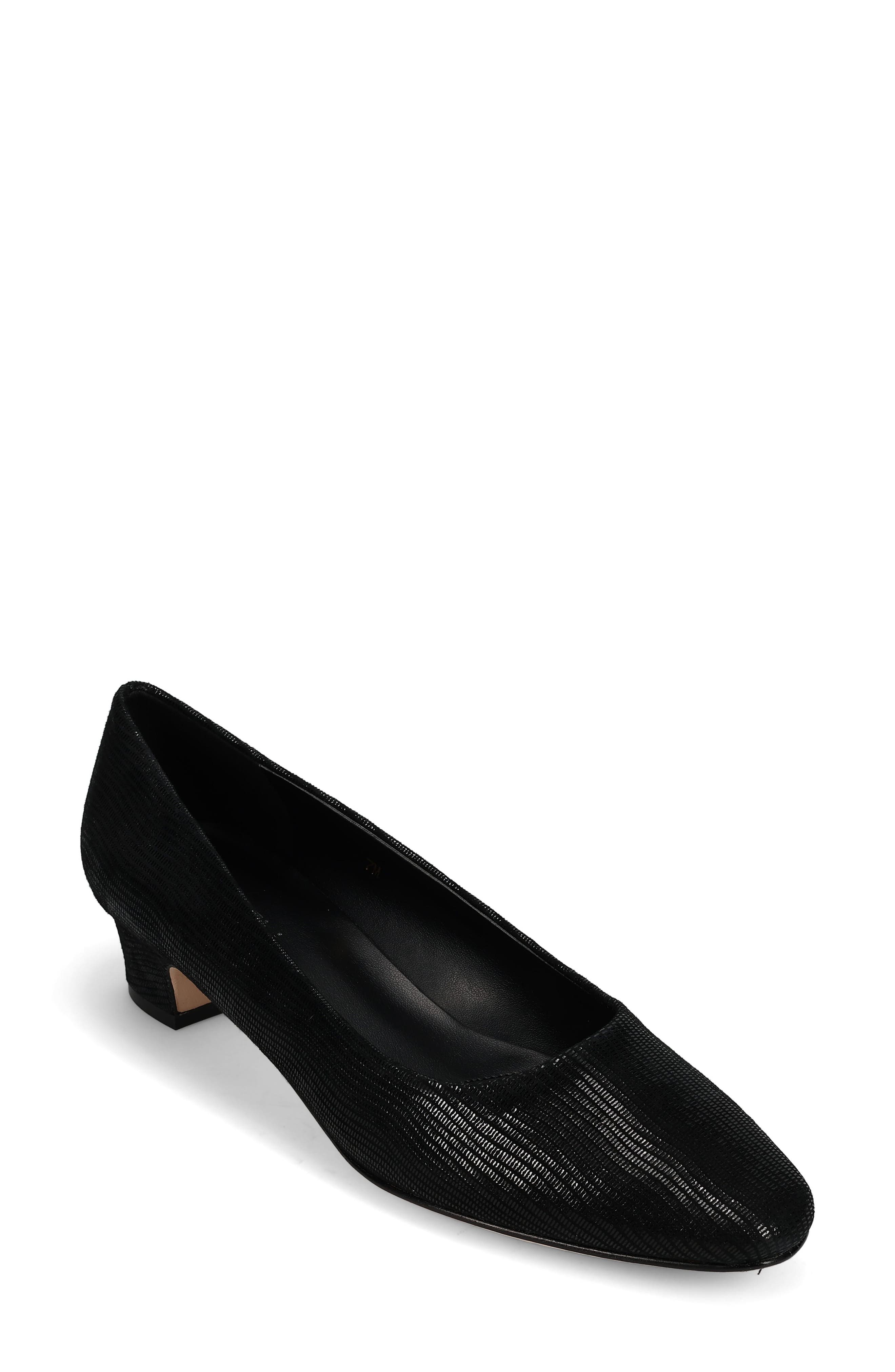 VANELi 'Astyr' Almond Toe Pump, Alternate, color, Black Mini Lizard Print