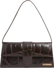 Jacquemus Le Bambino Croc Embossed Leather Shoulder Bag