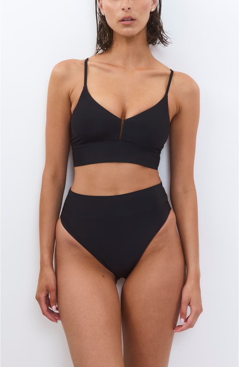 Biliblond Bikini Top Rotem Basic, Alternate, color, Black