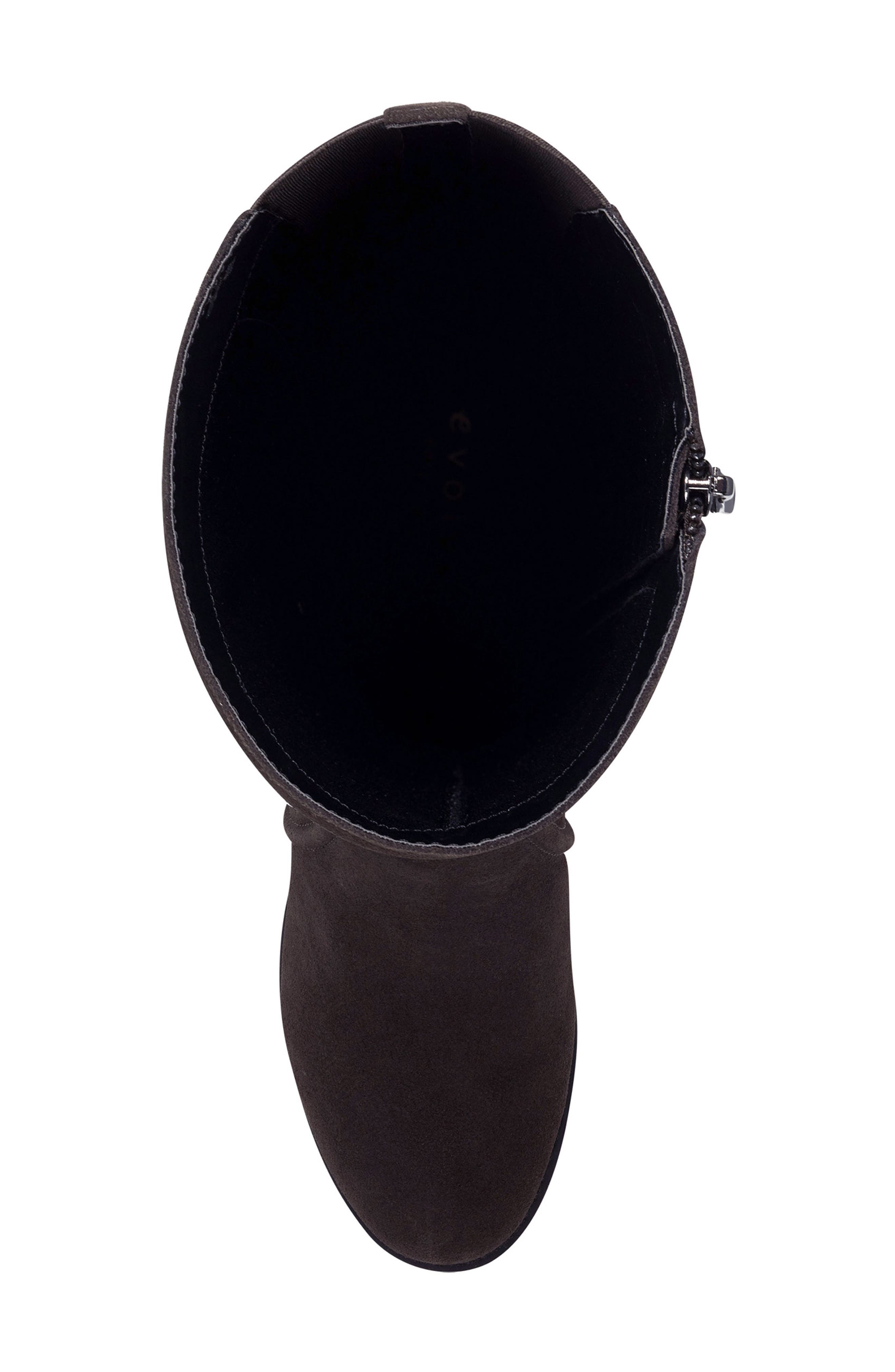Tallie Knee High Boot, Alternate, color, DARK GRAY LEATHER