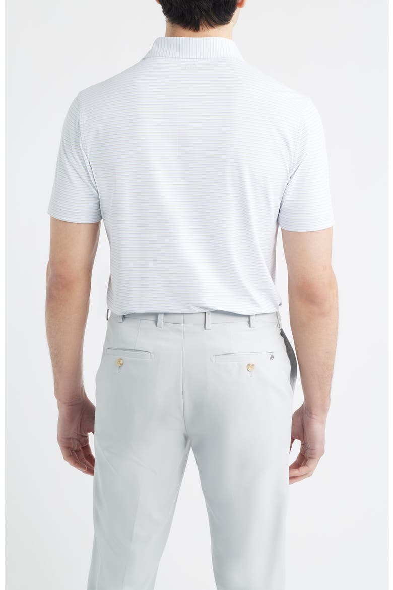 Echo Performance Jersey Golf Polo, Alternate, color, WHITE / BLUE BRISK