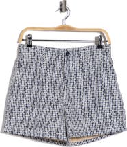 Sanctuary Socialize Gingham Embroidered Eyelet Cotton Shorts