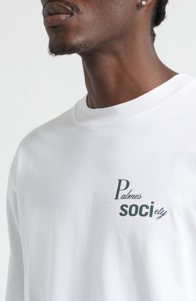 PALMES Piano Long Sleeve Graphic T-Shirt, Alternate, color, White
