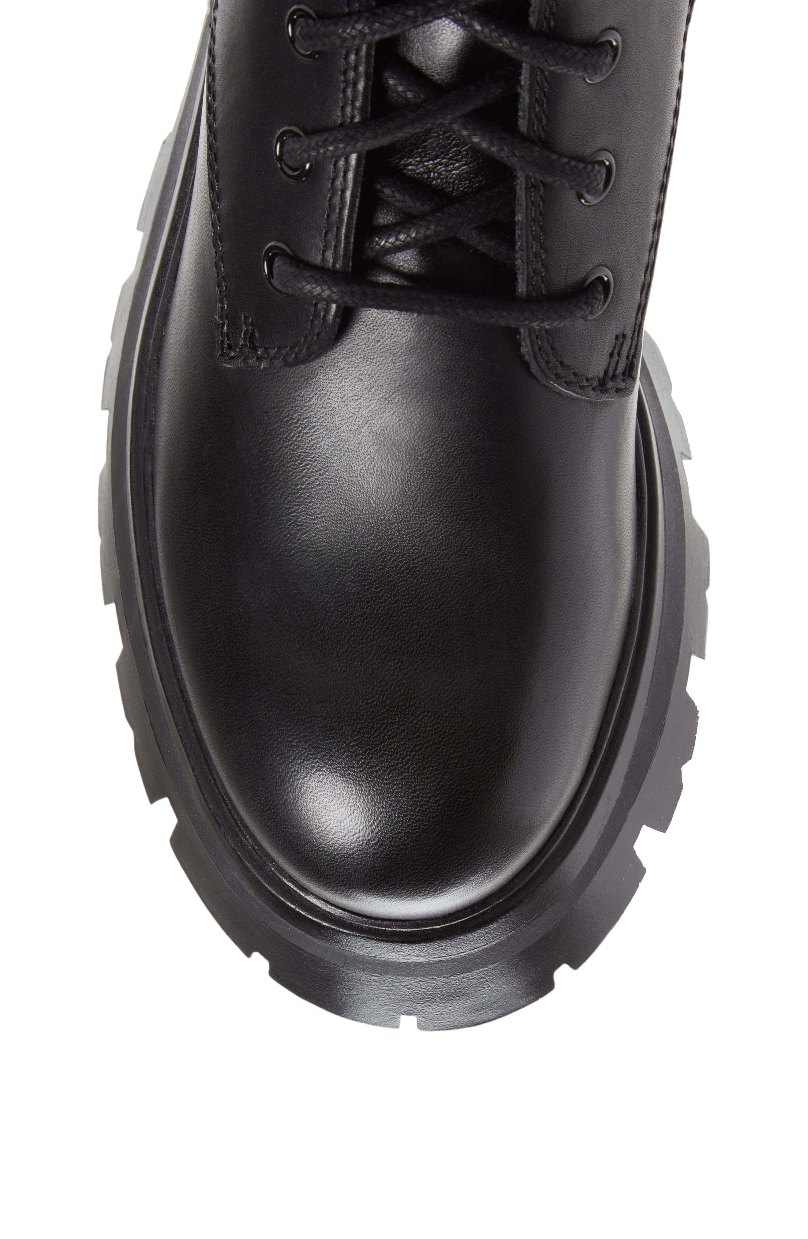 DKNY Sava Combat Boot, Alternate, color, Black