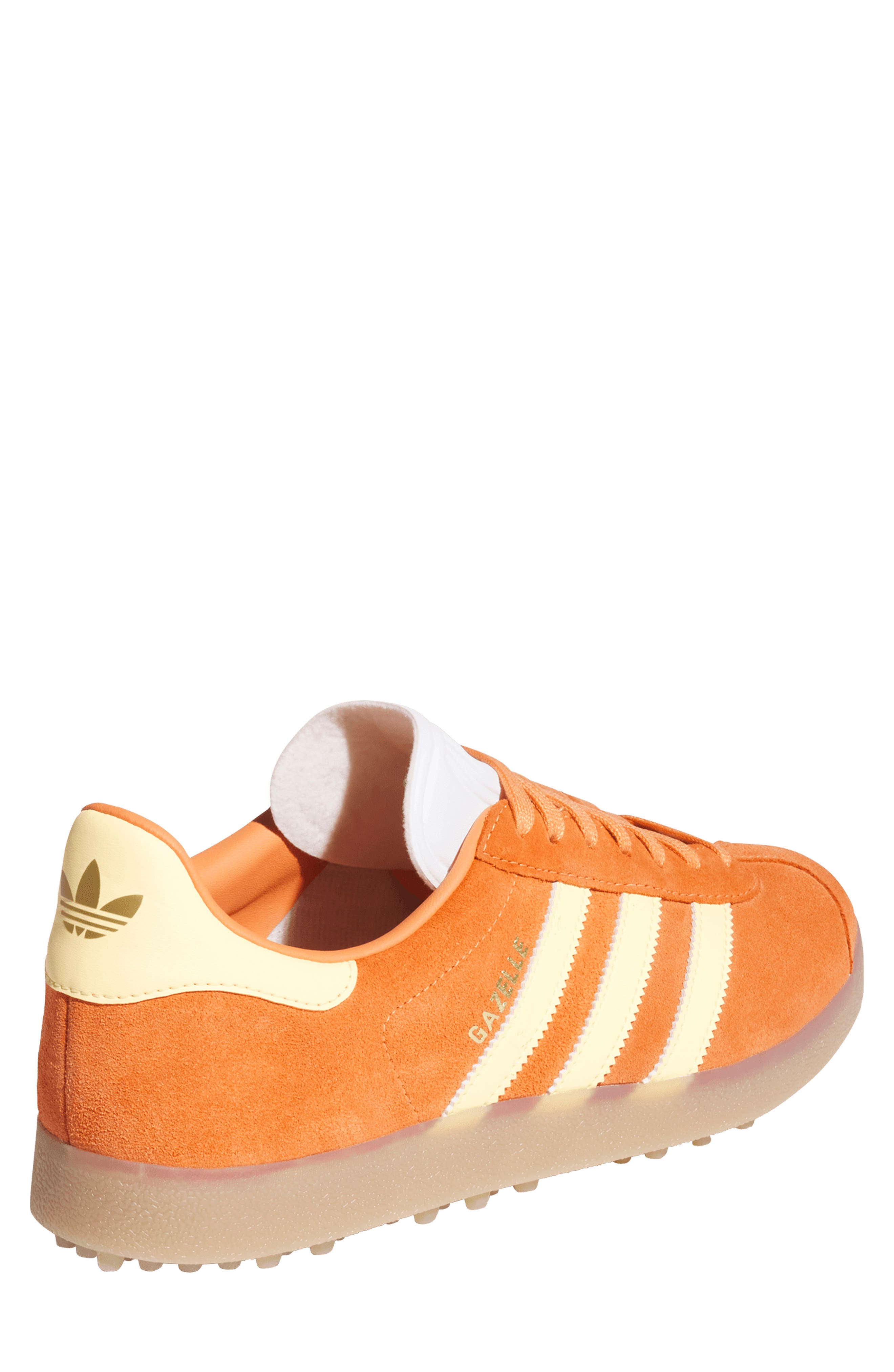 adidas Gazelle Golf Shoe, Alternate, color, Orange/ White