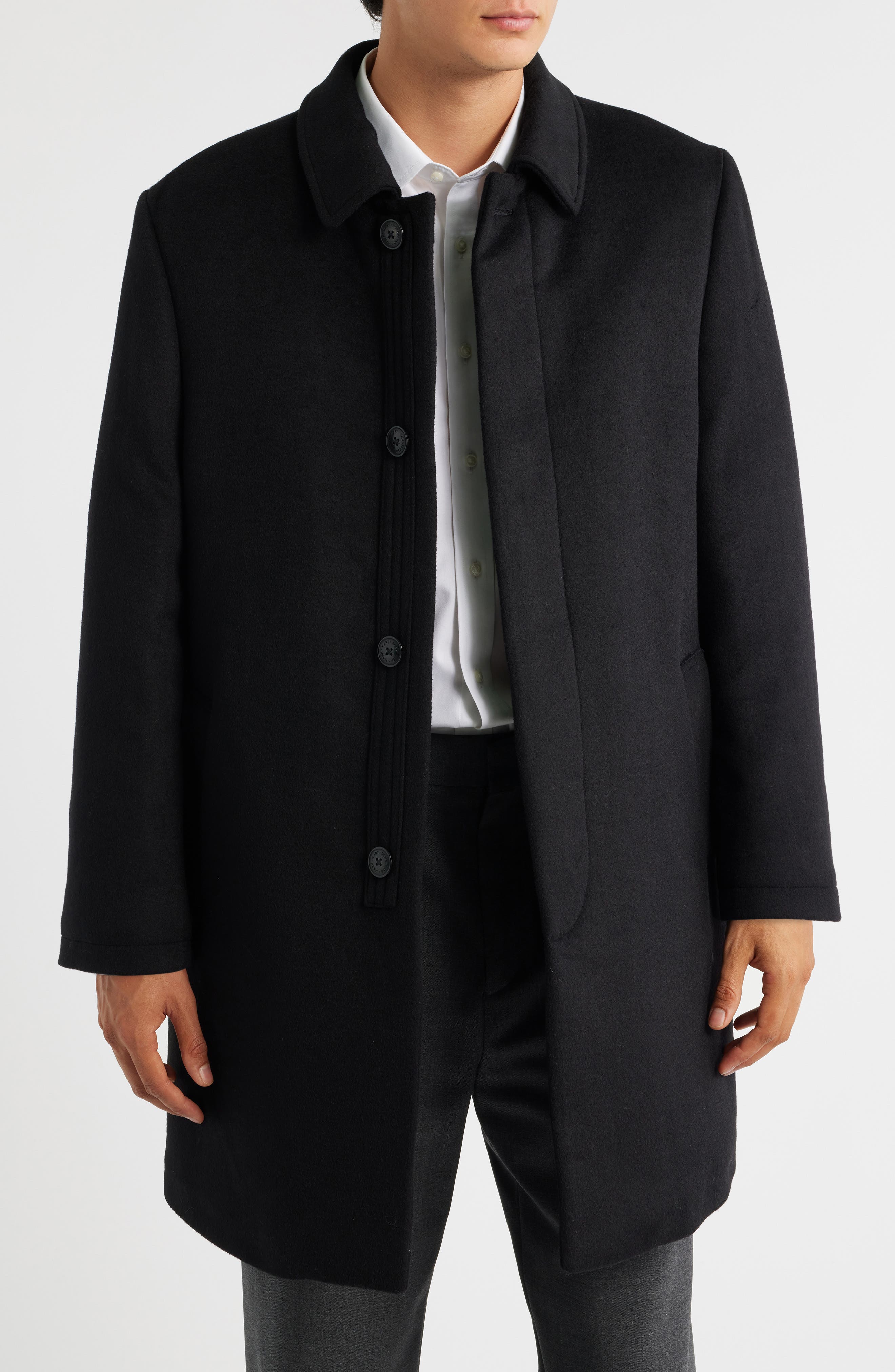 Melville Wool Blend Longline Coat