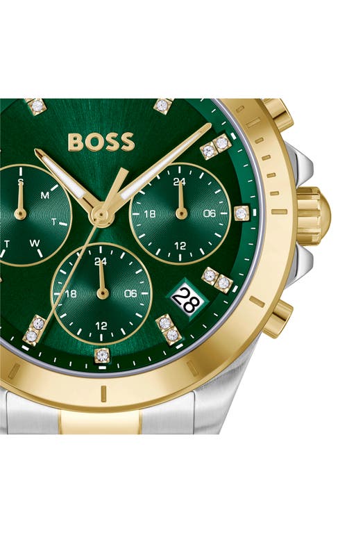Hugo Boss Boss Alley Chronograph Bracelet Watch, 36mm In Metallic