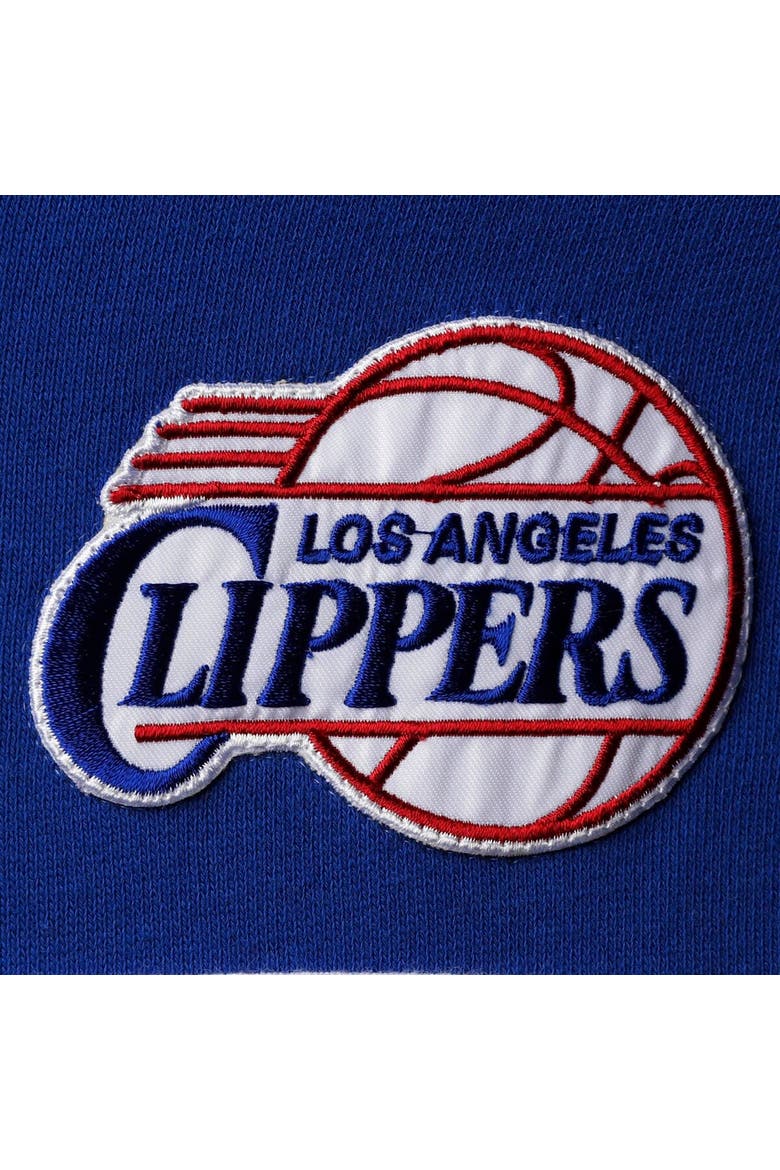 Men's Mitchell & Ness Royal/Red LA Clippers Head Coach Pullover Hoodie, Alternate, color, Royal