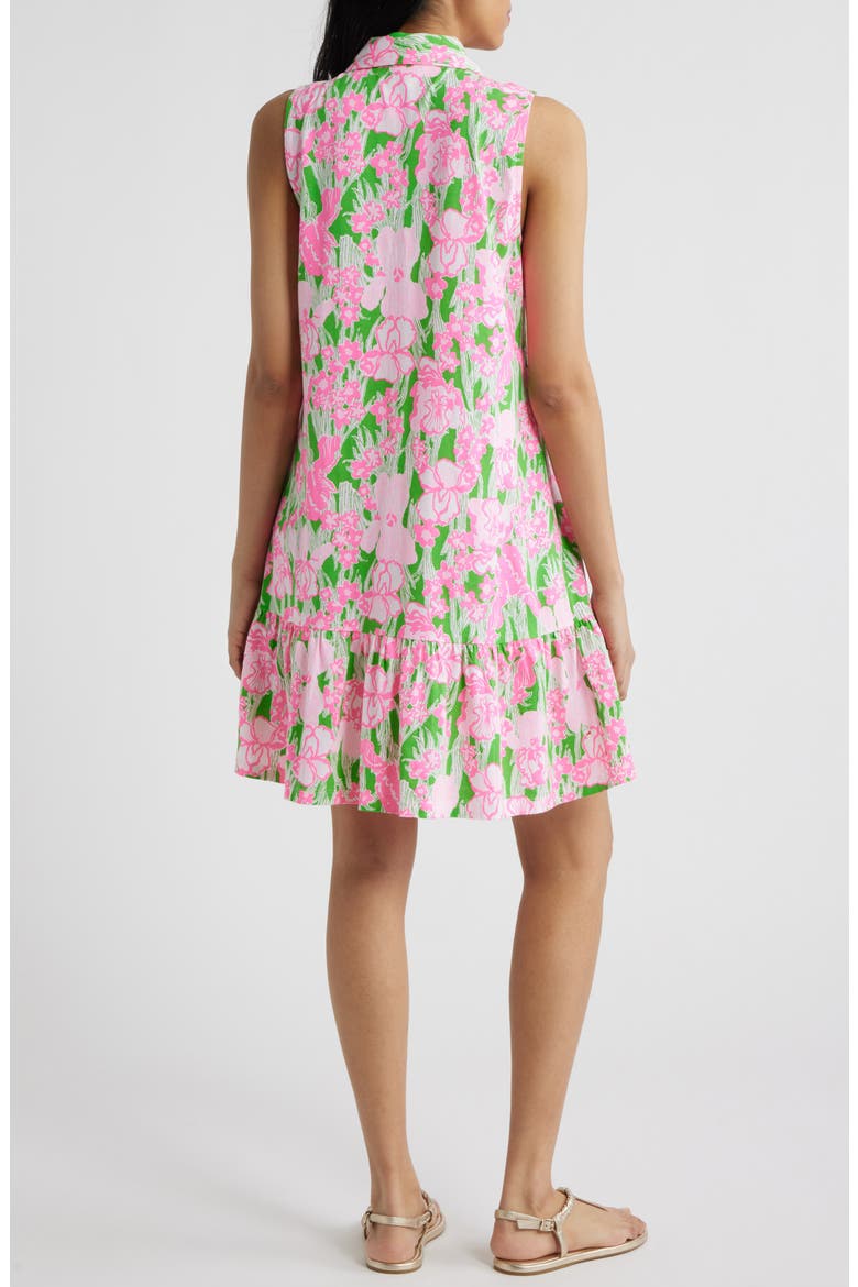 Riegan Print Sleeveless Shirtdress, Alternate, color, PUTTING GREEN HANNAH