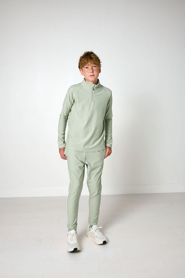 Boys Warm-Up Retro Jogger Pant, Alternate, color, Sage