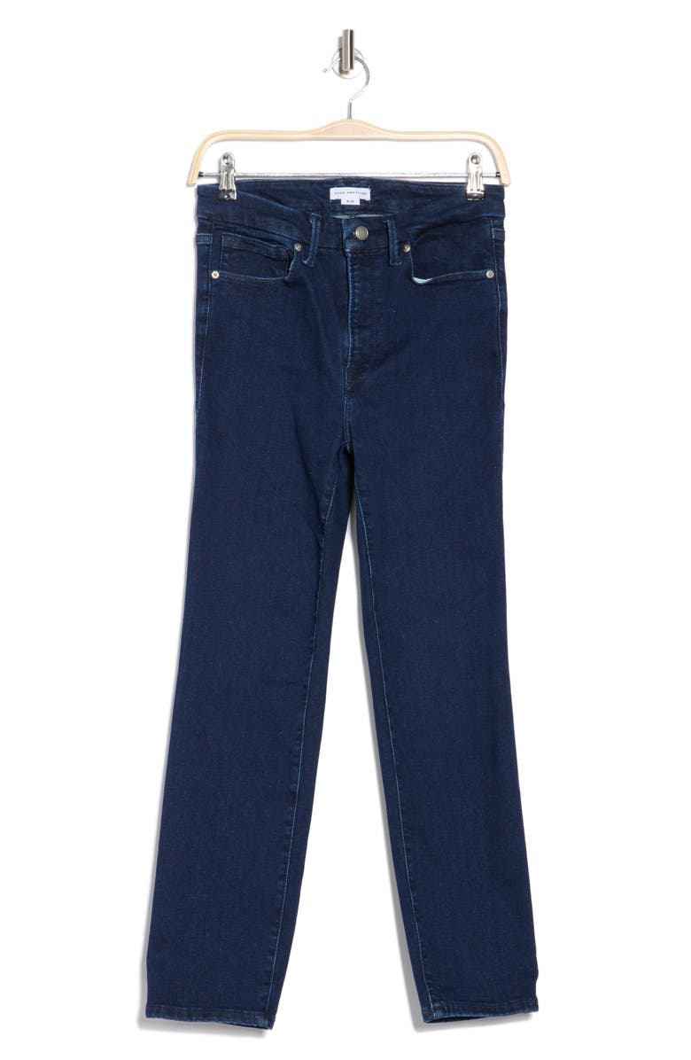 Good American Always Fits Good Legs Ripped Cigarette Jeans, Alternate, color, Blue224