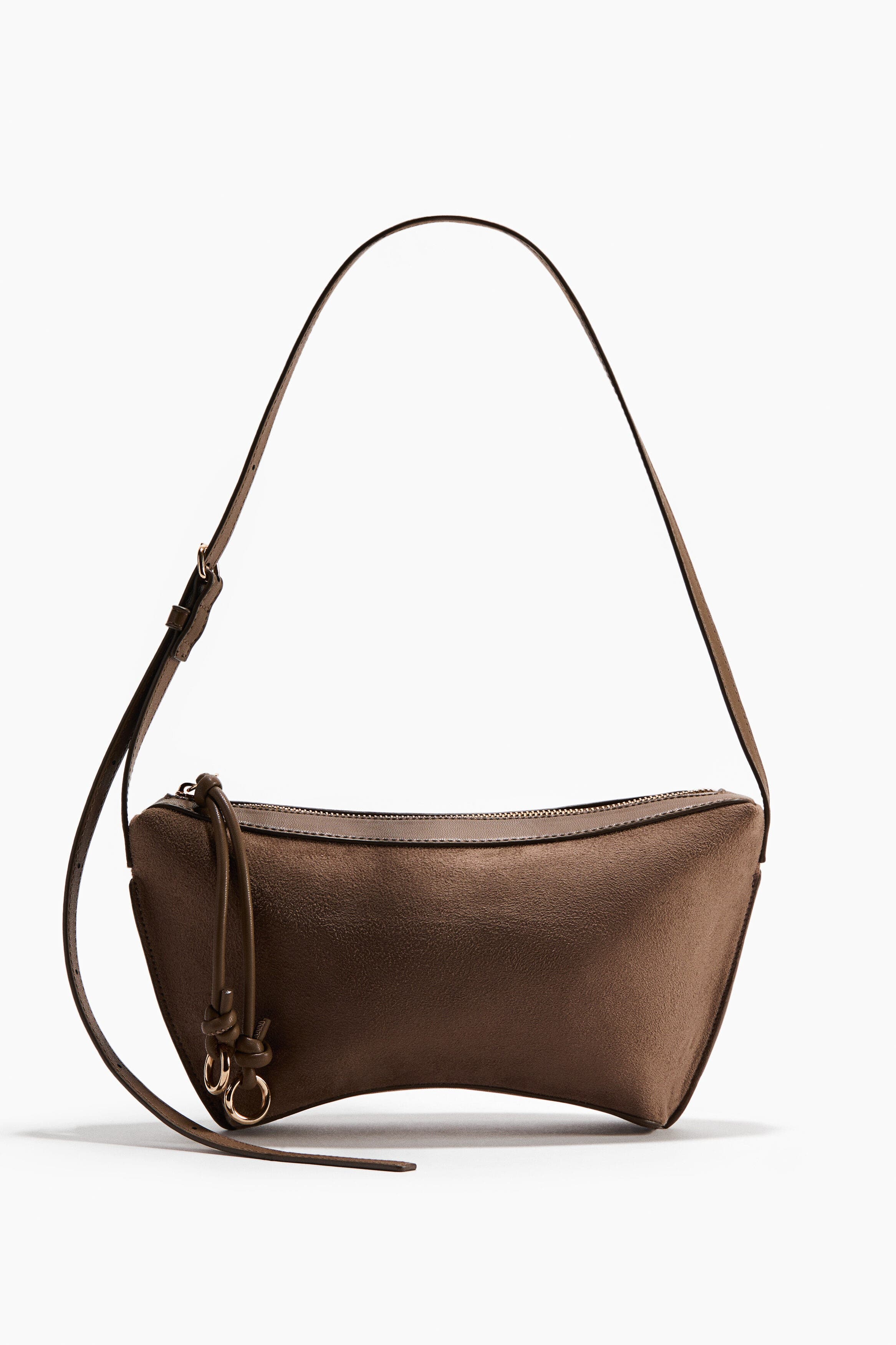H&M Shoulder Bag, Main, color, Dark Taupe