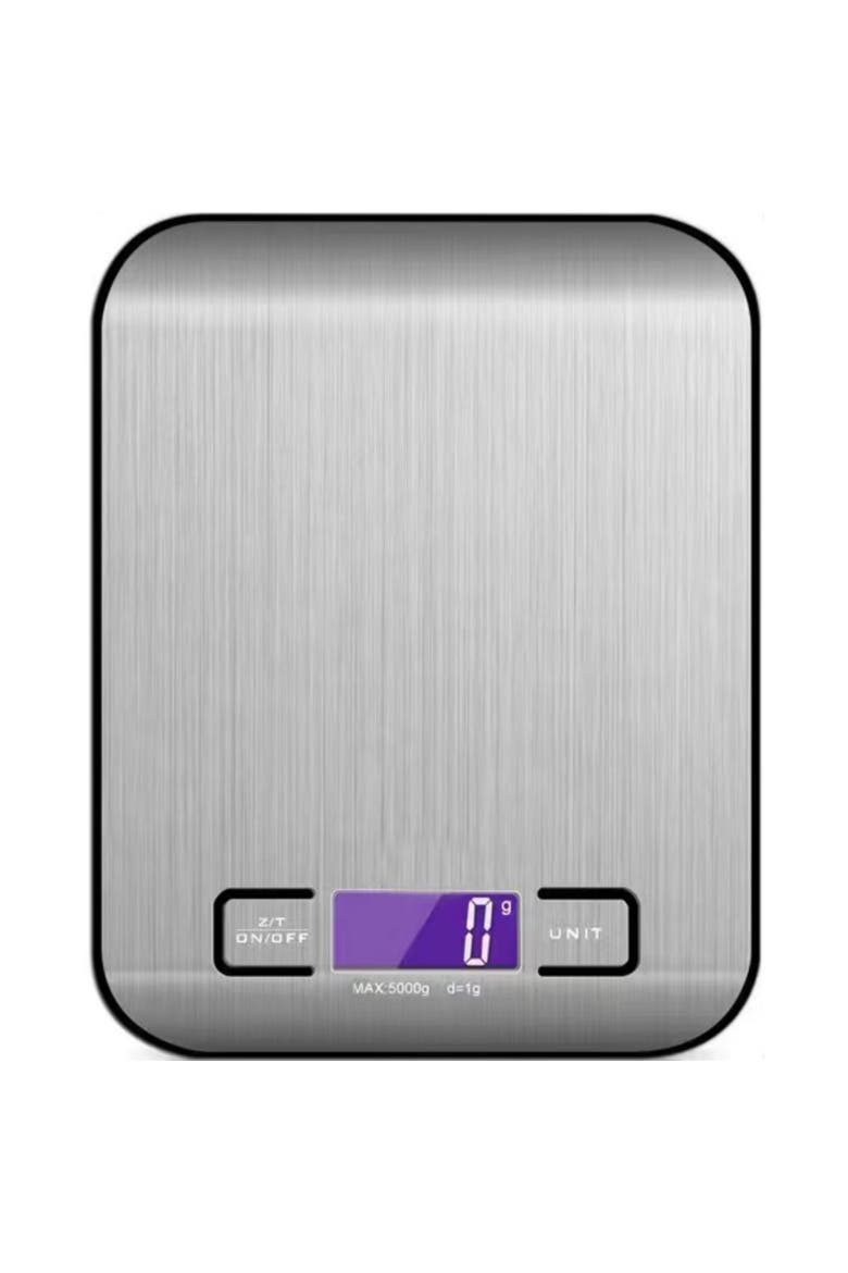 Digital Food Scale 11 lb Capacity Tare Function LCD Display, Main, color, Grey