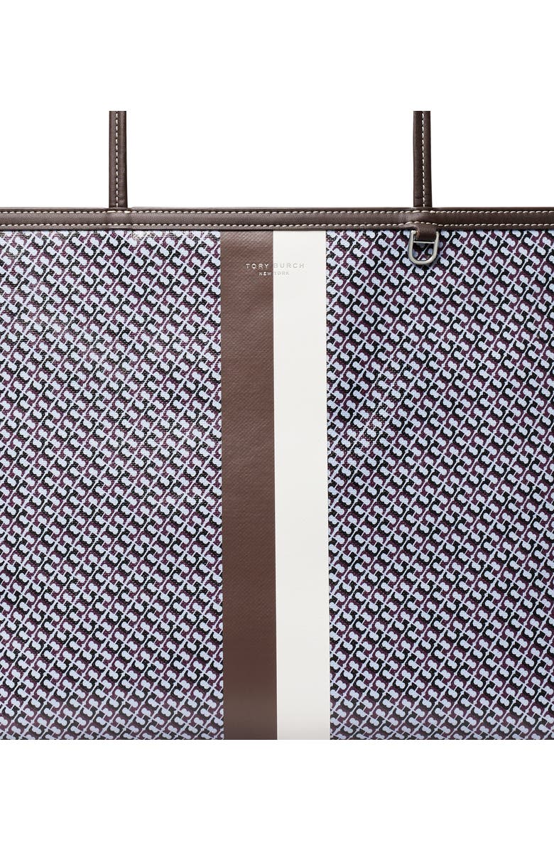 Tory Burch The Racer Tote, Alternate, color, Blue Printed