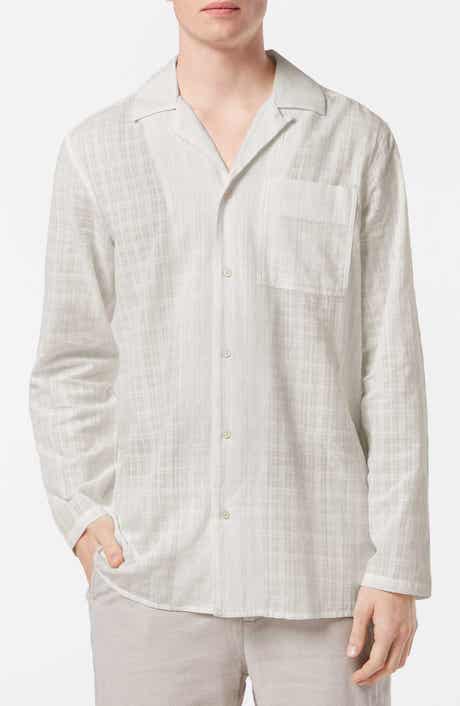 Classic Fit Cotton Voile Button-Up Shirt