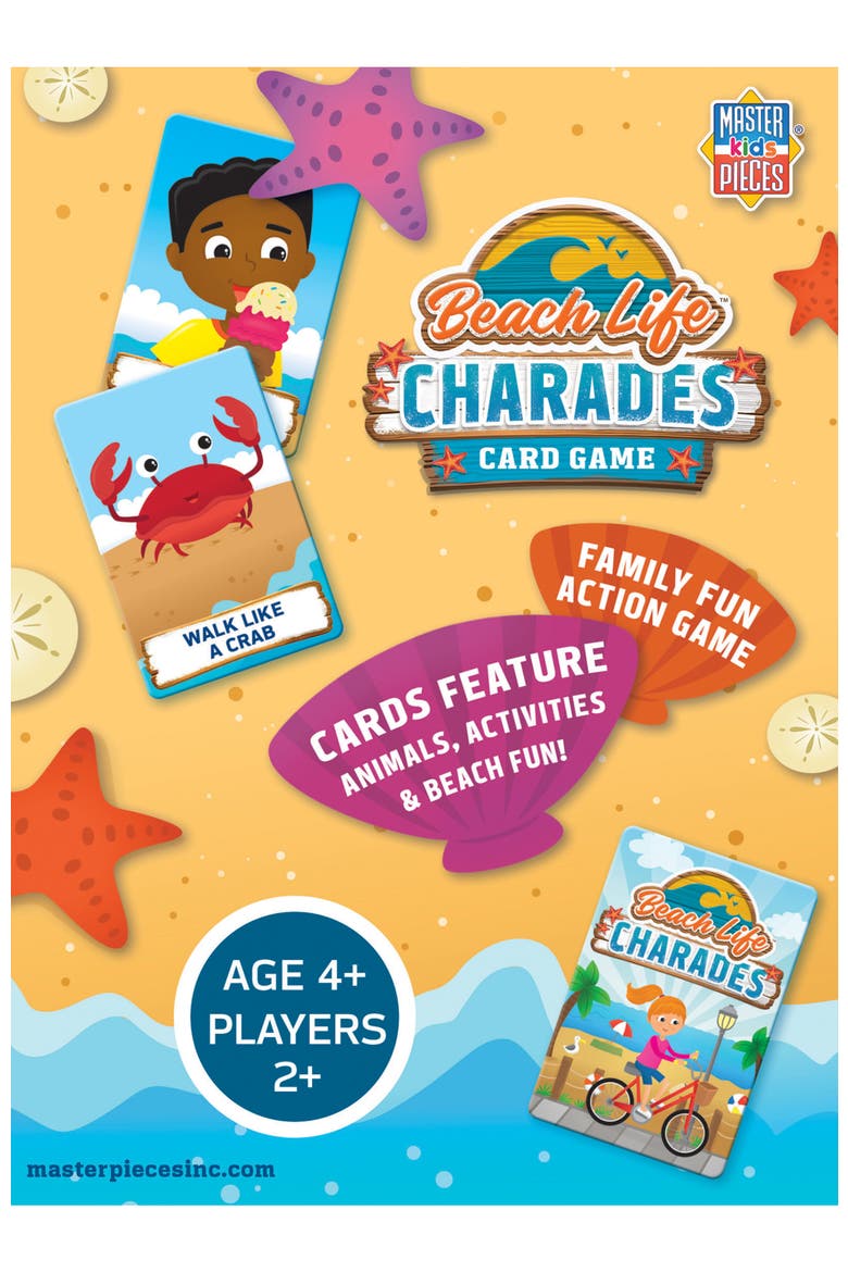 Beach Life Charades Card Game, Alternate, color, Multicolor