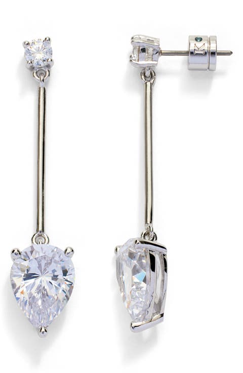 Cubic Zirconia Drop Earrings