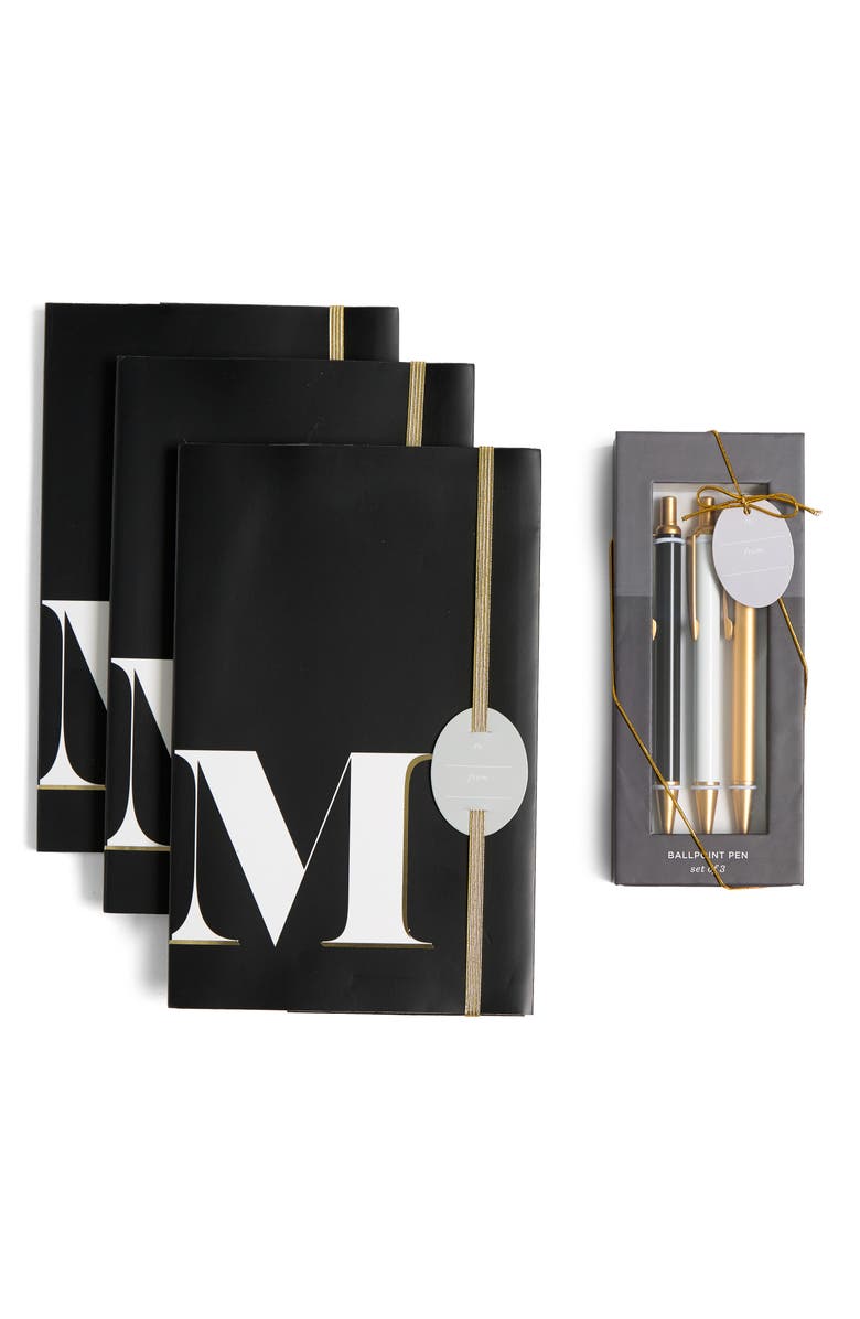 Fringe Studio Monogram Stationery Set, Main, color, 