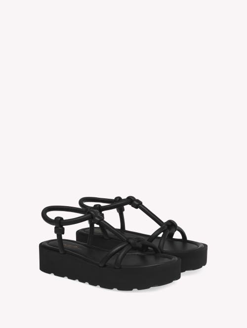 Shop Gianvito Rossi Marine Sandal In Black Nappa