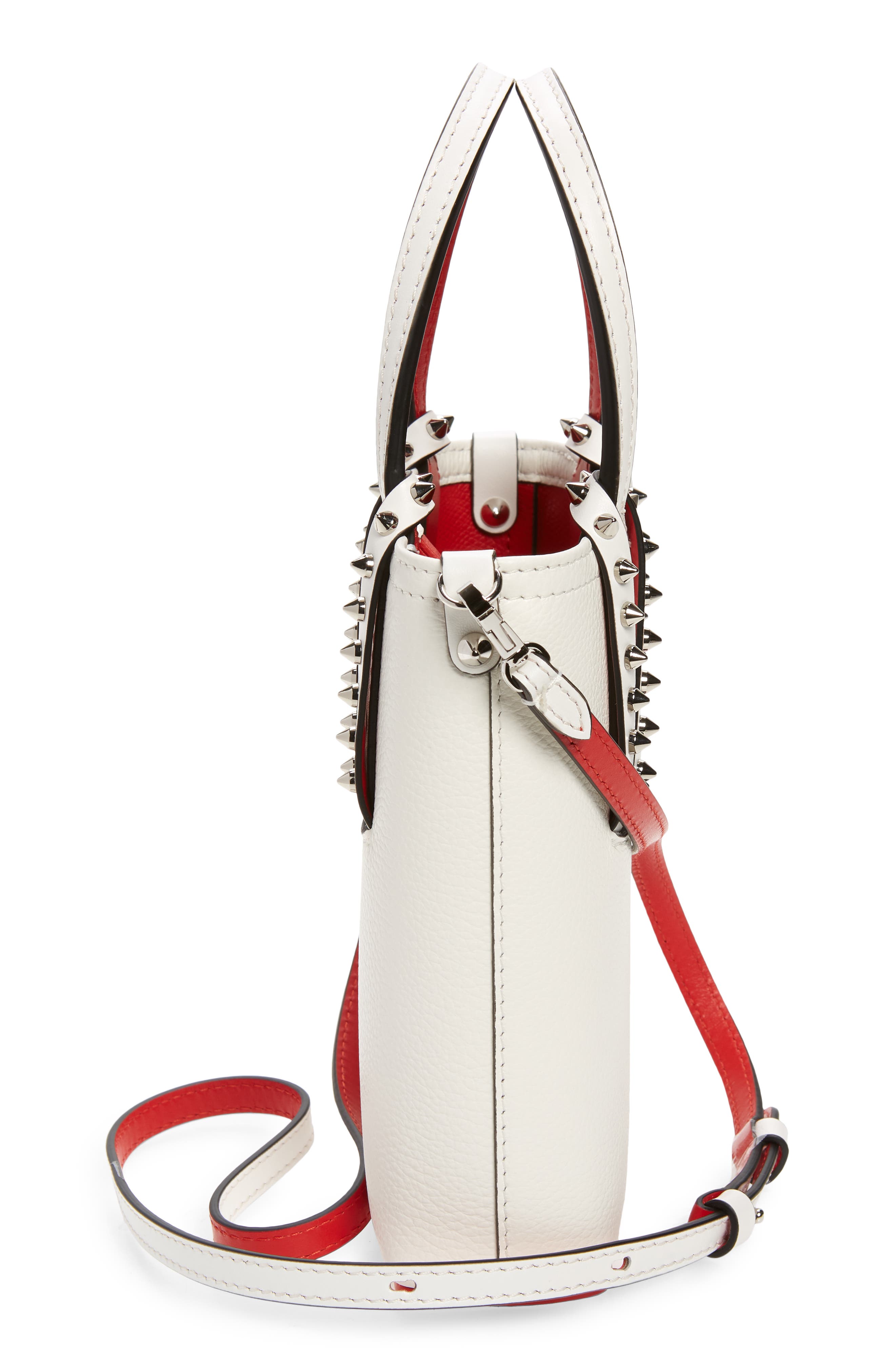 Christian Louboutin Mini Cabata Leather Tote, Alternate, color, 