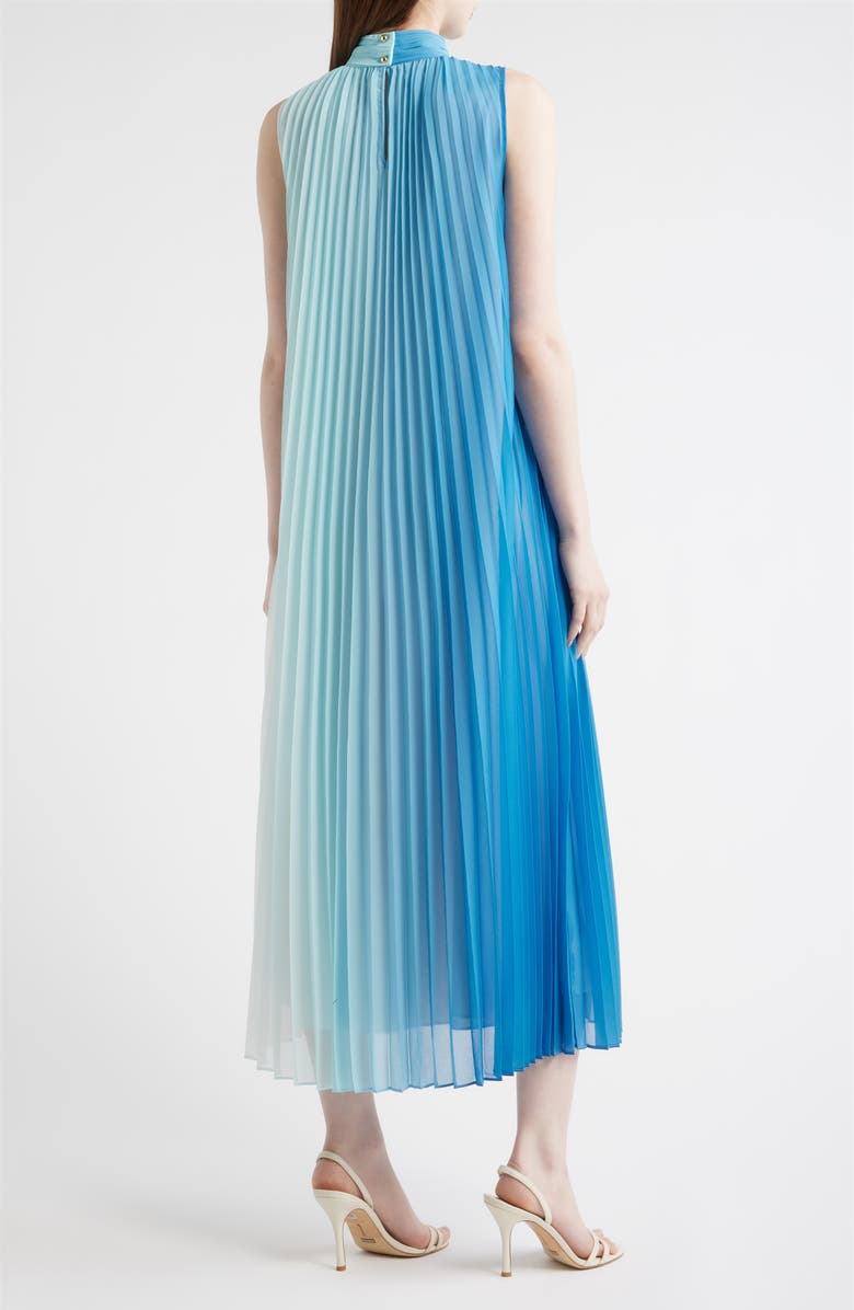 Elie Tahari The Reilley Pleated Maxi Dress, Alternate, color, Bloom Print