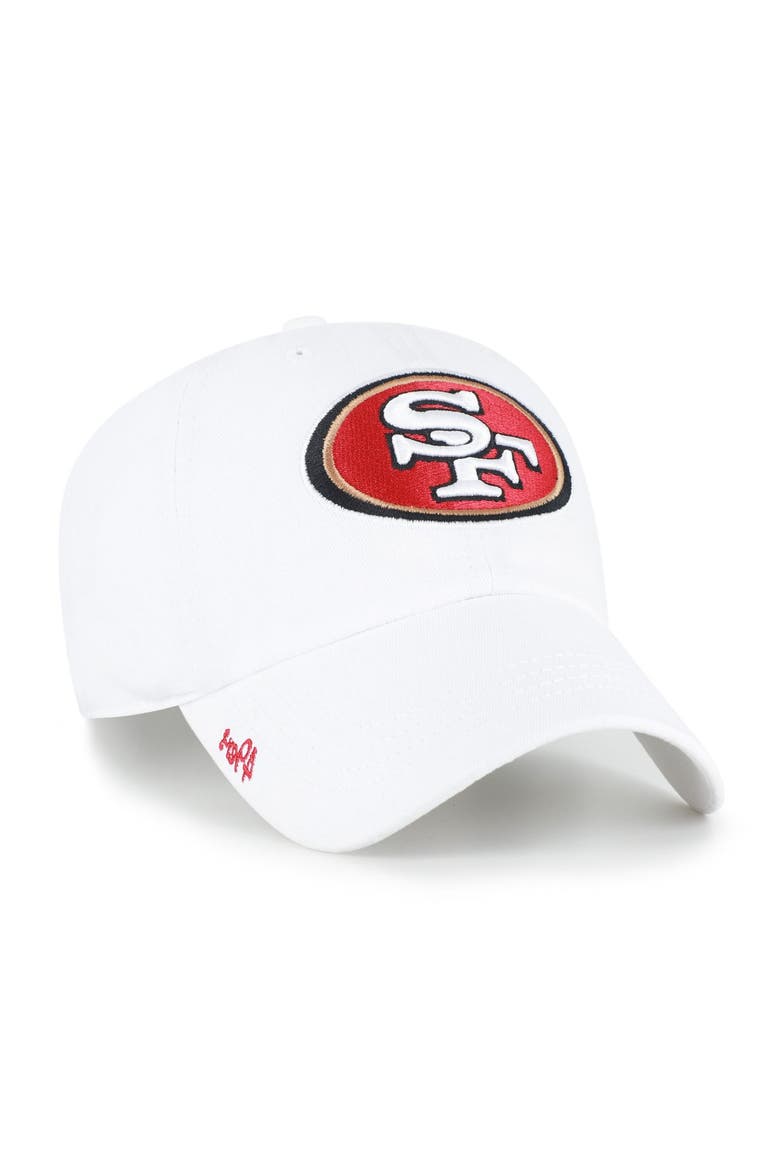 Women's '47 White San Francisco 49ers Miata Clean Up Adjustable Hat, Alternate, color, White