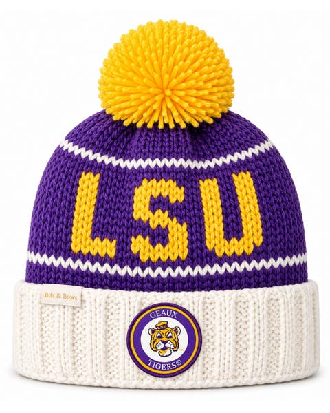 Officially Licensed Louisiana Tigers Bobble Hat (baby)