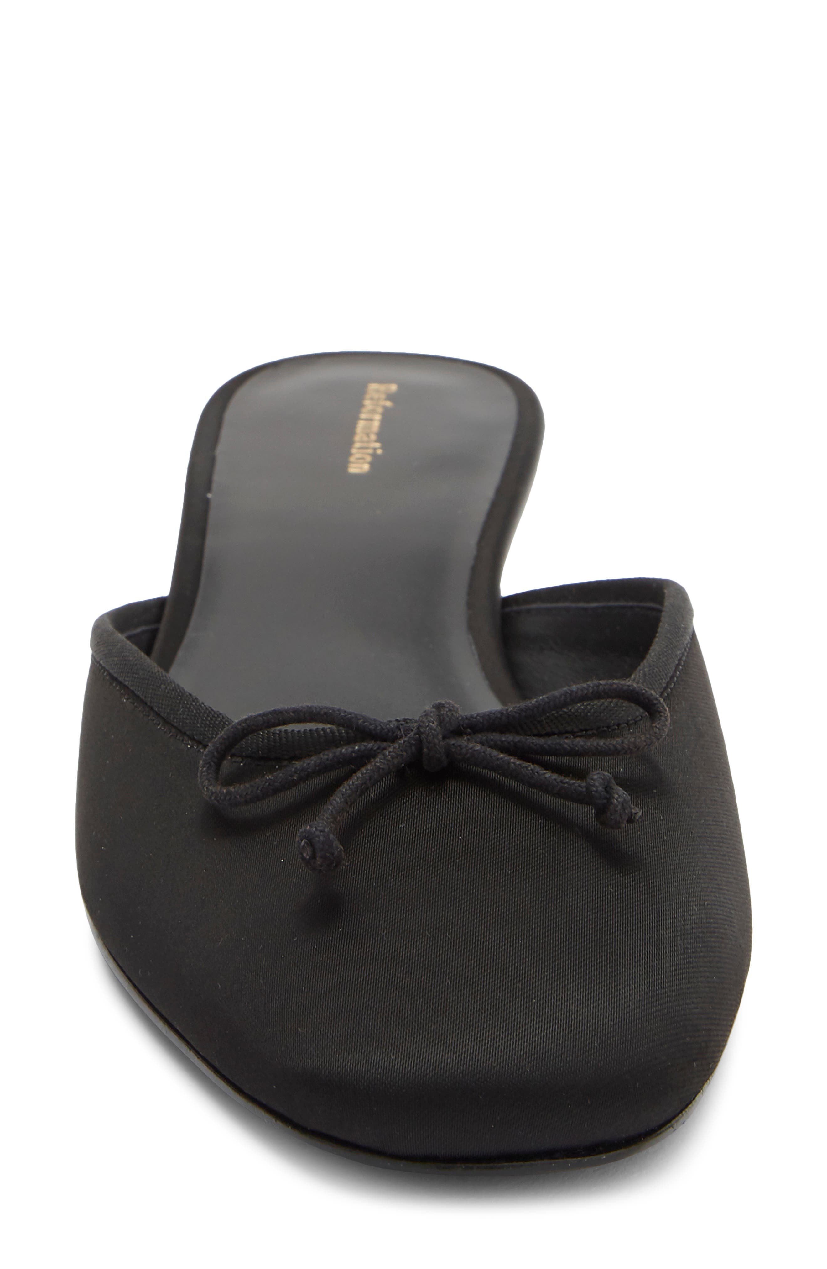 Tilda Wedge Heel Mule, Alternate, color, BLACK SATIN