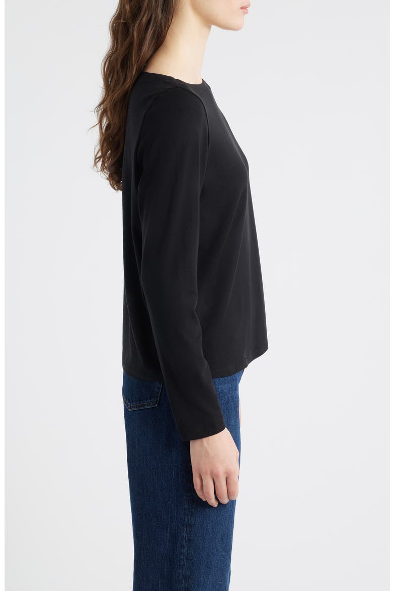 Bateau Neck Top, Alternate, color, BLACK