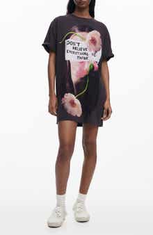 Desigual Floral Graphic T-Shirt Minidress