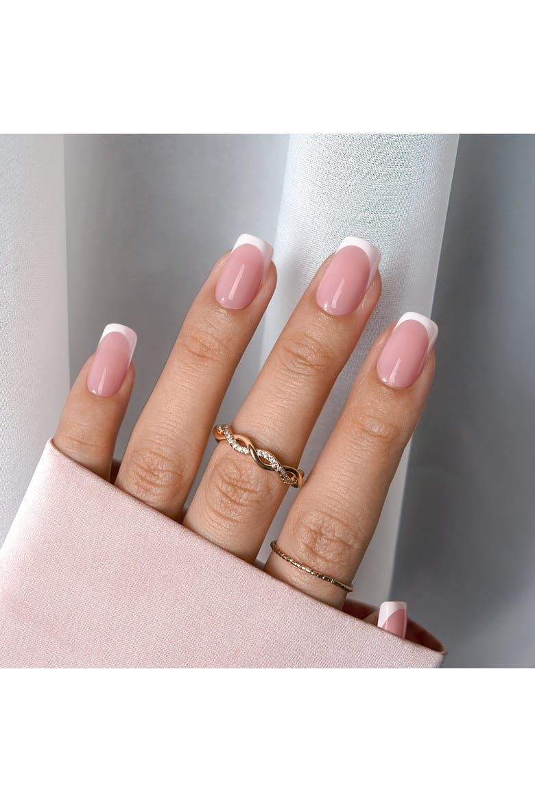 Soft Gel Nails XCOATTIPS® French Collection, Alternate, color, Short Square Pink