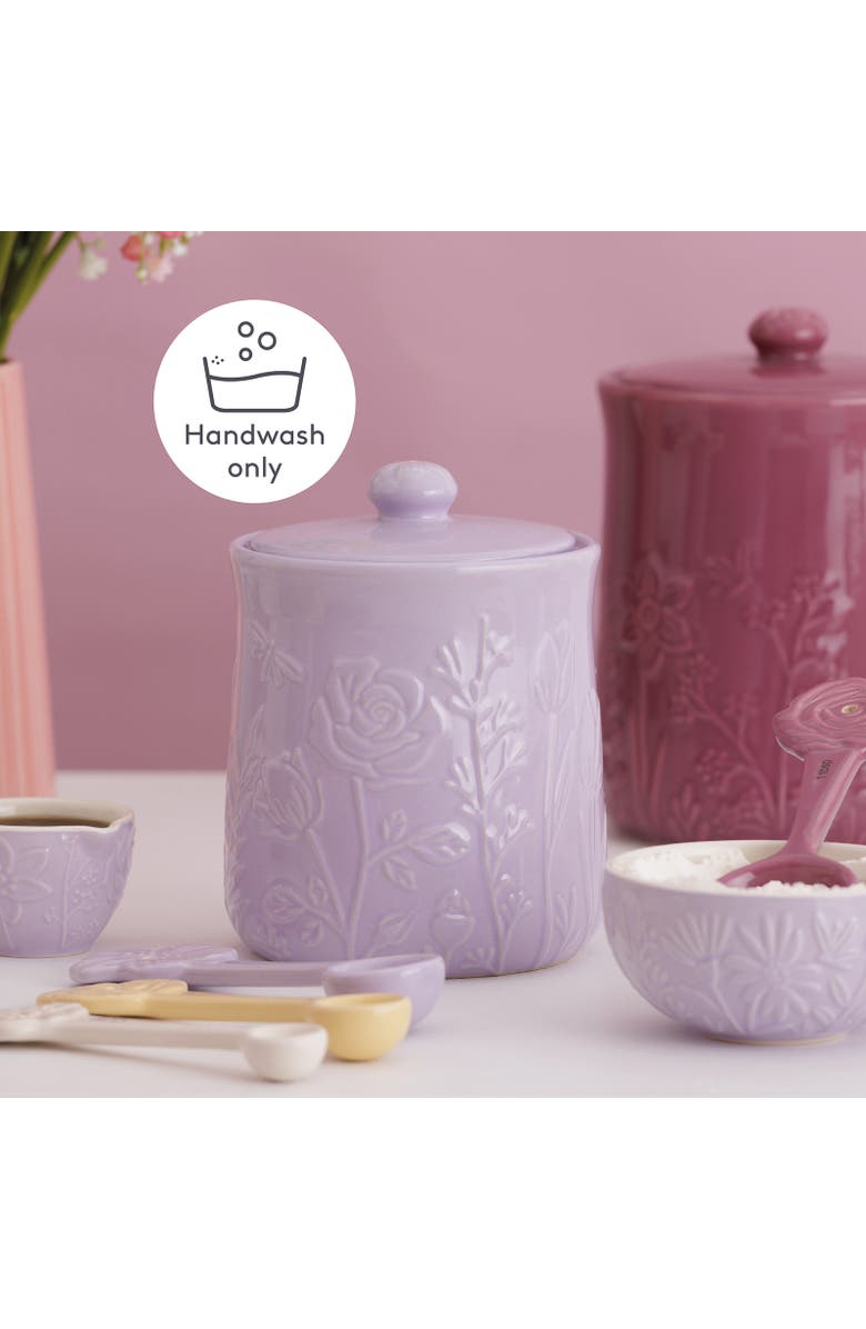 MASON CASH In The Meadow Small Storage Crock, 6" x 4.5", Alternate, color, Tulip