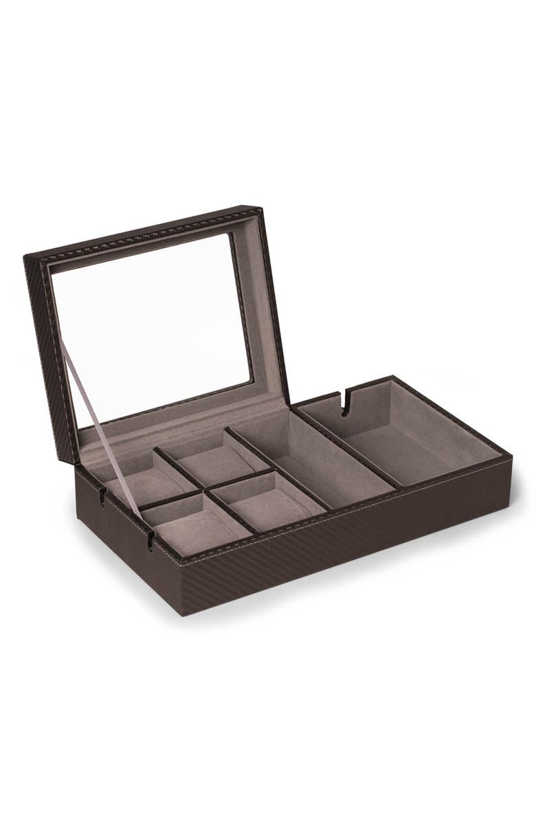 Bey-Berk Devin Watch & Tech Valet, Alternate, color, Multi Color