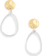 Karine Sultan Two-Tone Teardrop Earrings