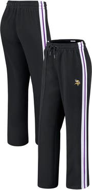 WEAR by Erin Andrews Women's WEAR by Erin Andrews Black Minnesota Vikings Color-Block Straight Leg Pants