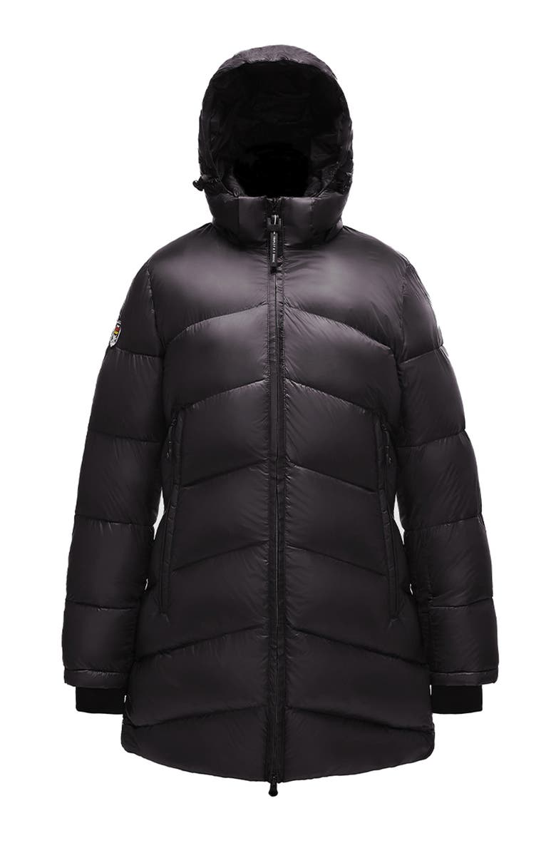 Triple F.A.T. Goose Balleny Women's Puffer Down Parka, Alternate, color, Charcoal