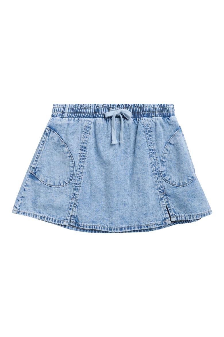 Kids' Denim Skater Skort, Main, color, INDIGO
