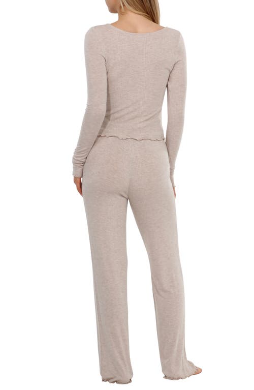 Shop Honeydew Dreamland Lounge Rib Pajamas In Oatmeal