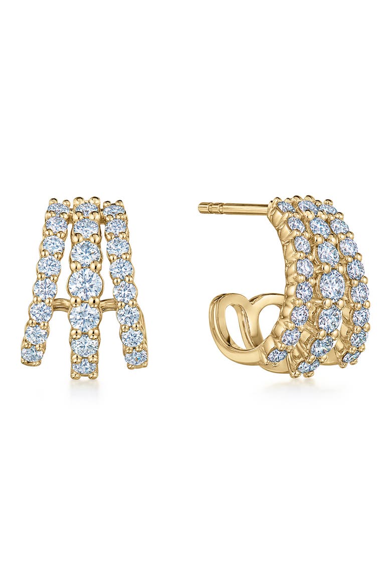 Lyric Three-Row Diamond Ear Cuff, Main, color, YELLOW GOLD