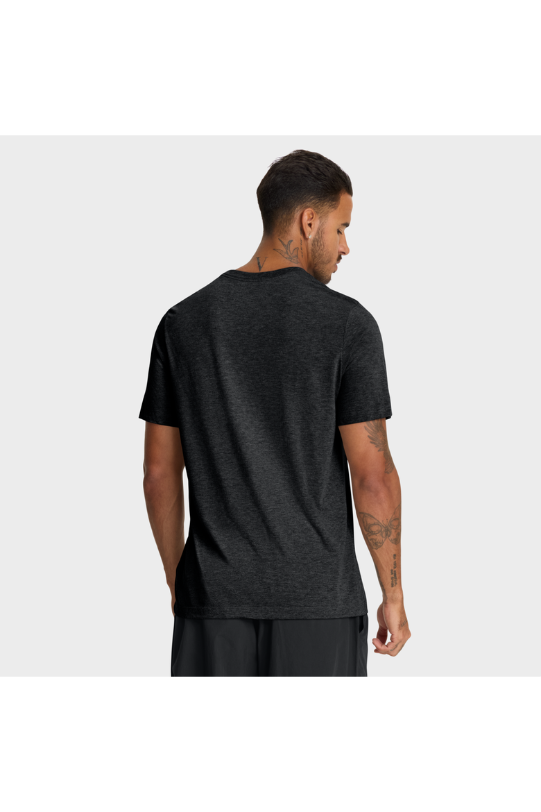 Men's Nike Heather Black Tampa Bay Rays Cooperstown Logo Tri-Blend T-Shirt, Alternate, color, Heather Black