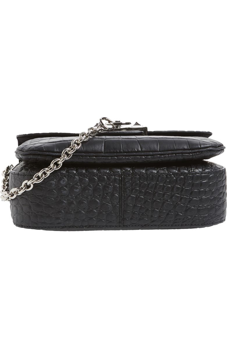 Mulberry Keeley Croc Embossed Leather Satchel, Alternate, color,