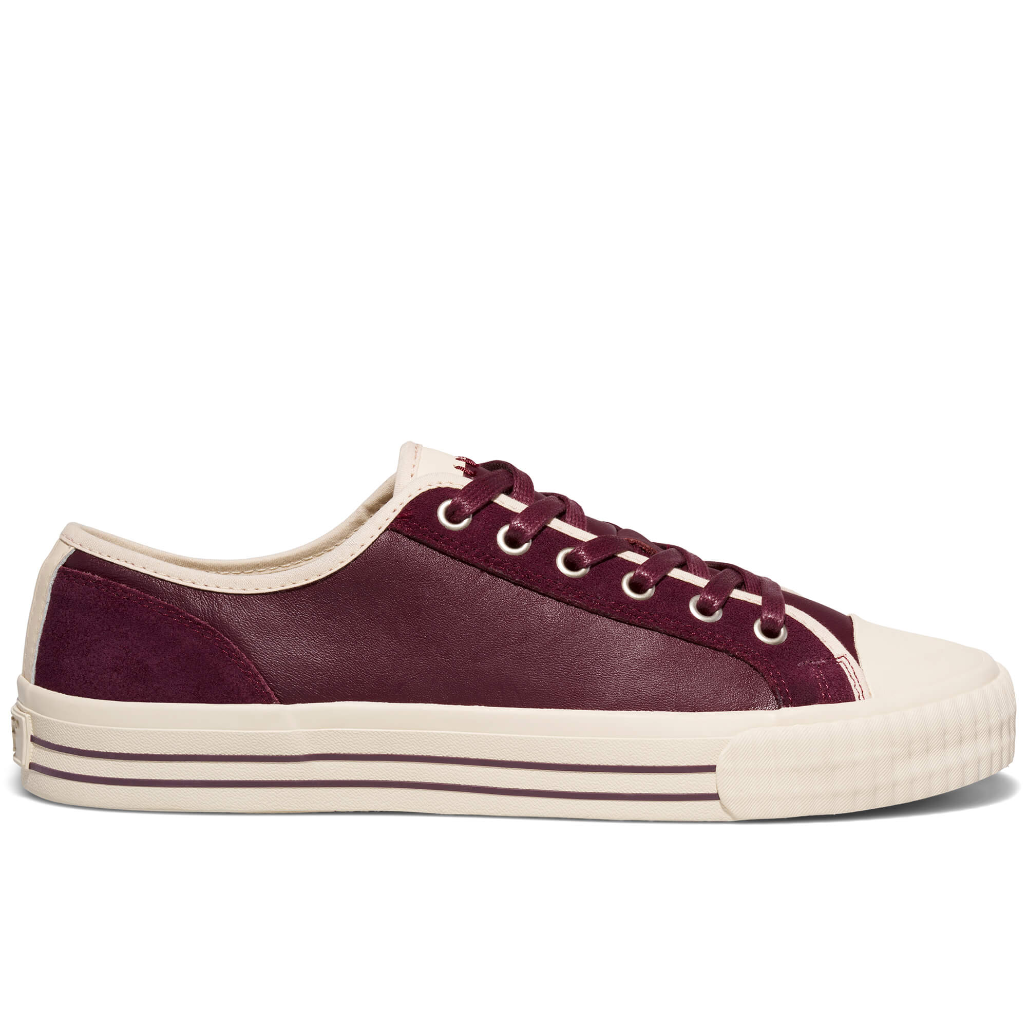 Center Vintage Low-Top Leather & Suede Sneaker - image 4