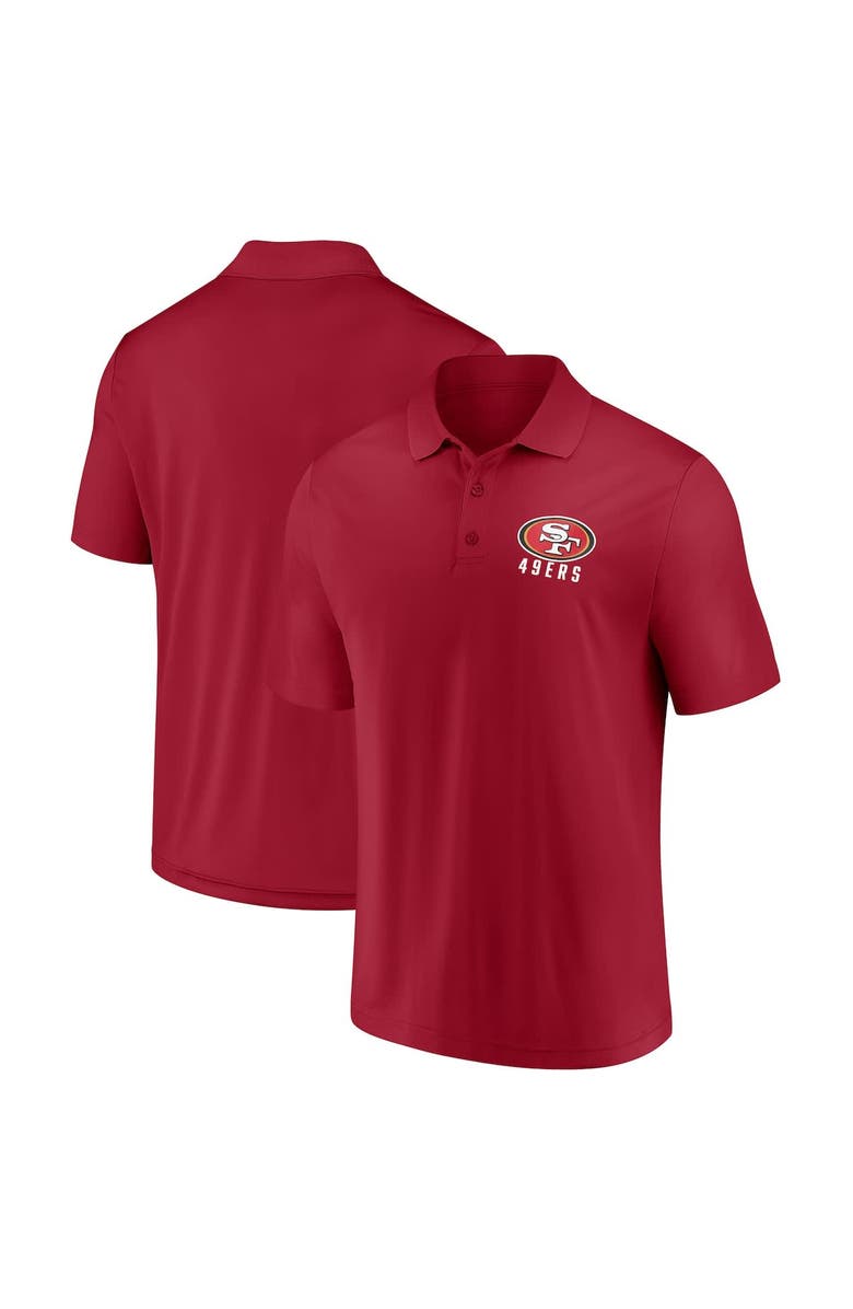 FANATICS Men's Fanatics  Scarlet San Francisco 49ers Lockup Polo, Main, color, Scarlet